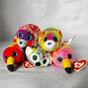Ty Beanie Boos Colorful Plush Collection from 2014 happy meal 40th